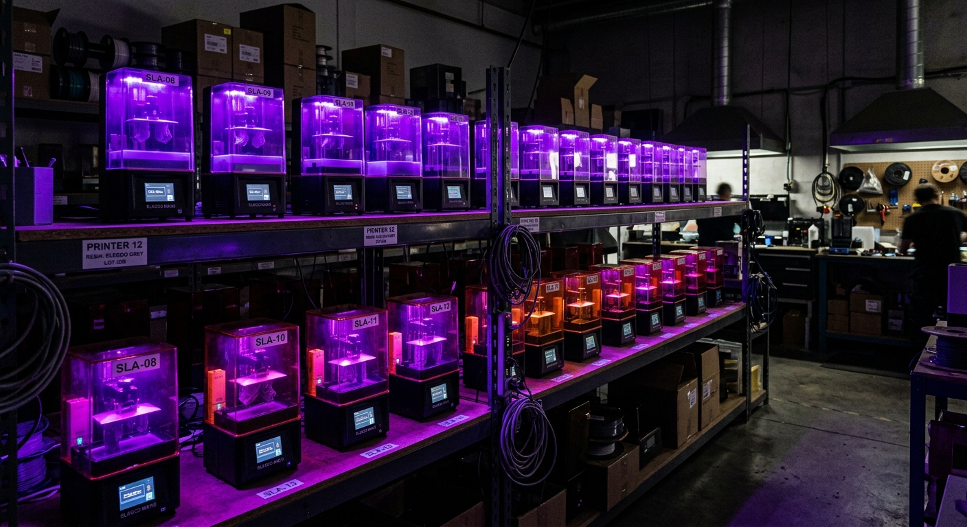 Battle3D resin printer rack
